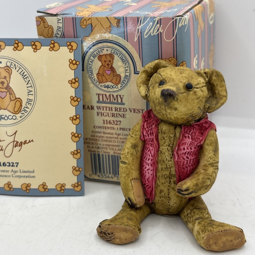 CENTIMENTAL BEARS 1994 Timmy WITH‎ BOX BY ENESCO